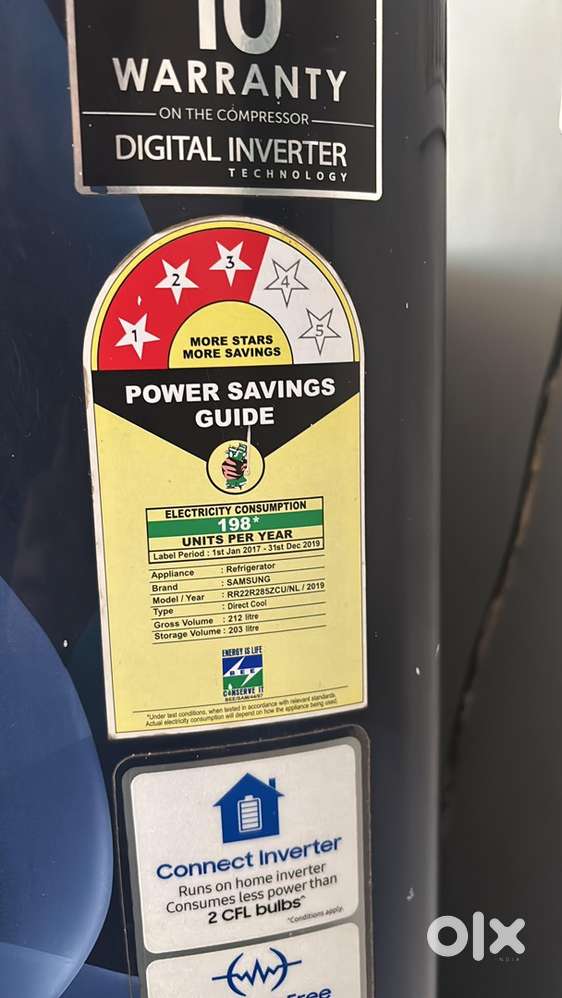 Samsung 212 ltr fridge available for sale