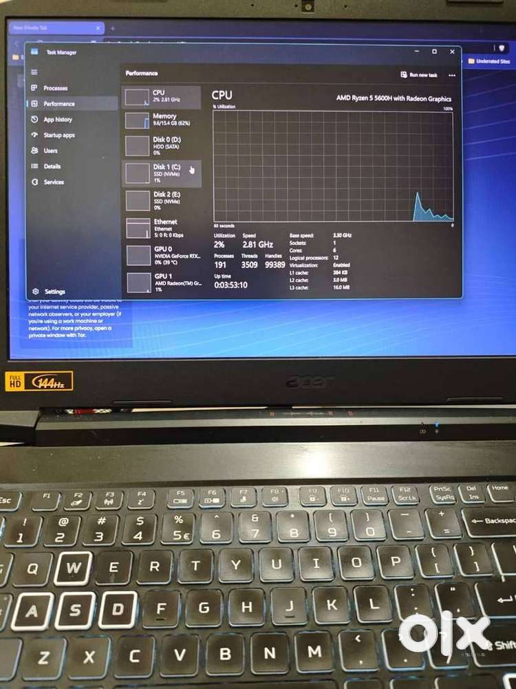ACER NITRO 5 RTX3050