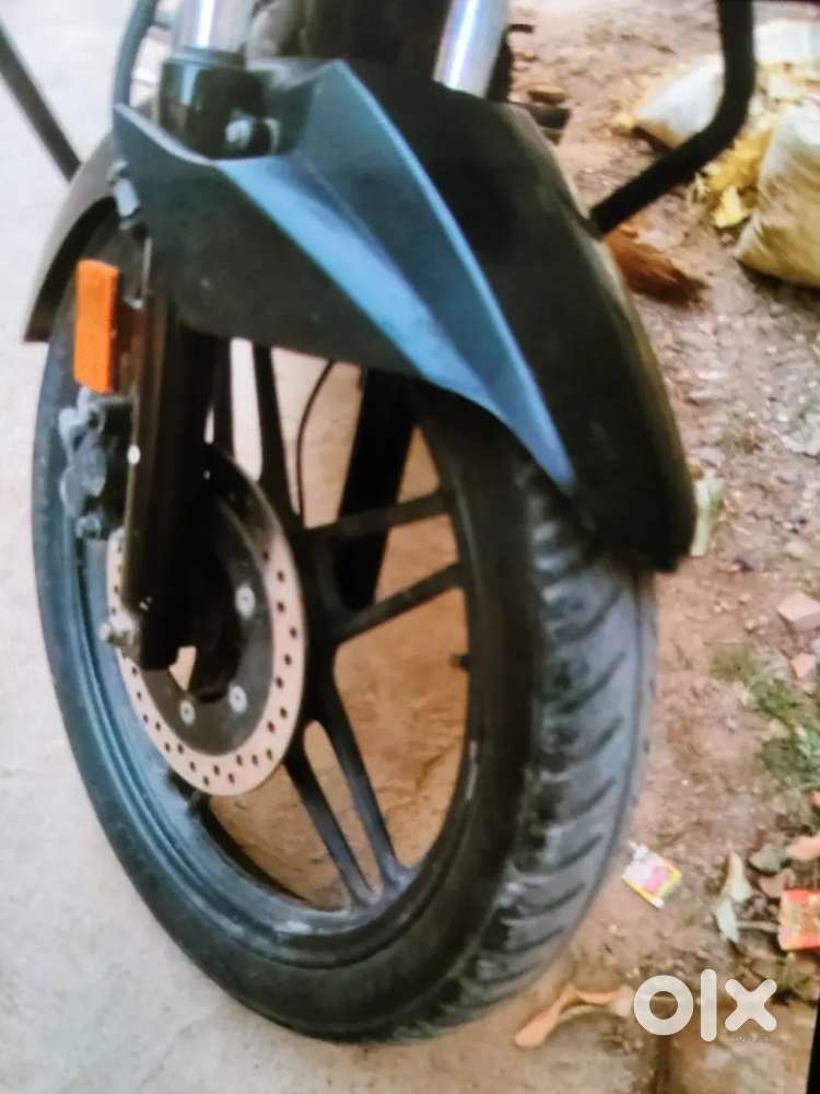 Sport bike double disk break self start