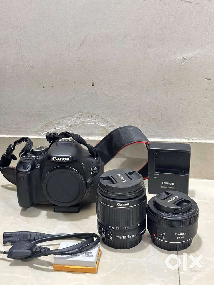 Canon 600D DSLR Kit –  (18-55mm + 50mm Portrait Lens) ₹22,000 (Fixed)