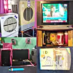 selling my tv with table ,pc, two cooler, aqua lite Ro with all set