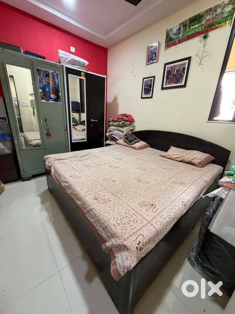 Almost new bed and almira