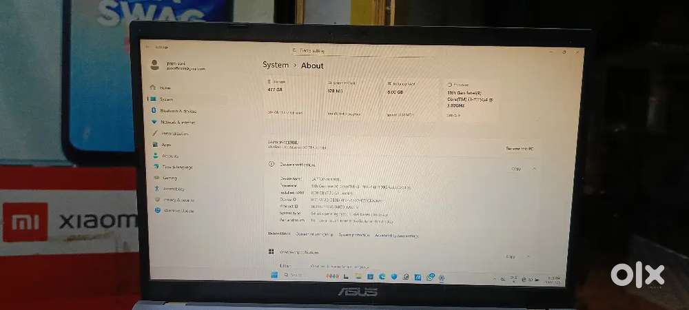 Asus Leptop And HP Printer New Candisan 1 years Old