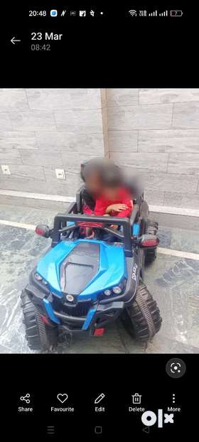 Kids battery operated car 4*4 1 month old..6 motorNo bcz of GST amount charge..Very good conditionBl...