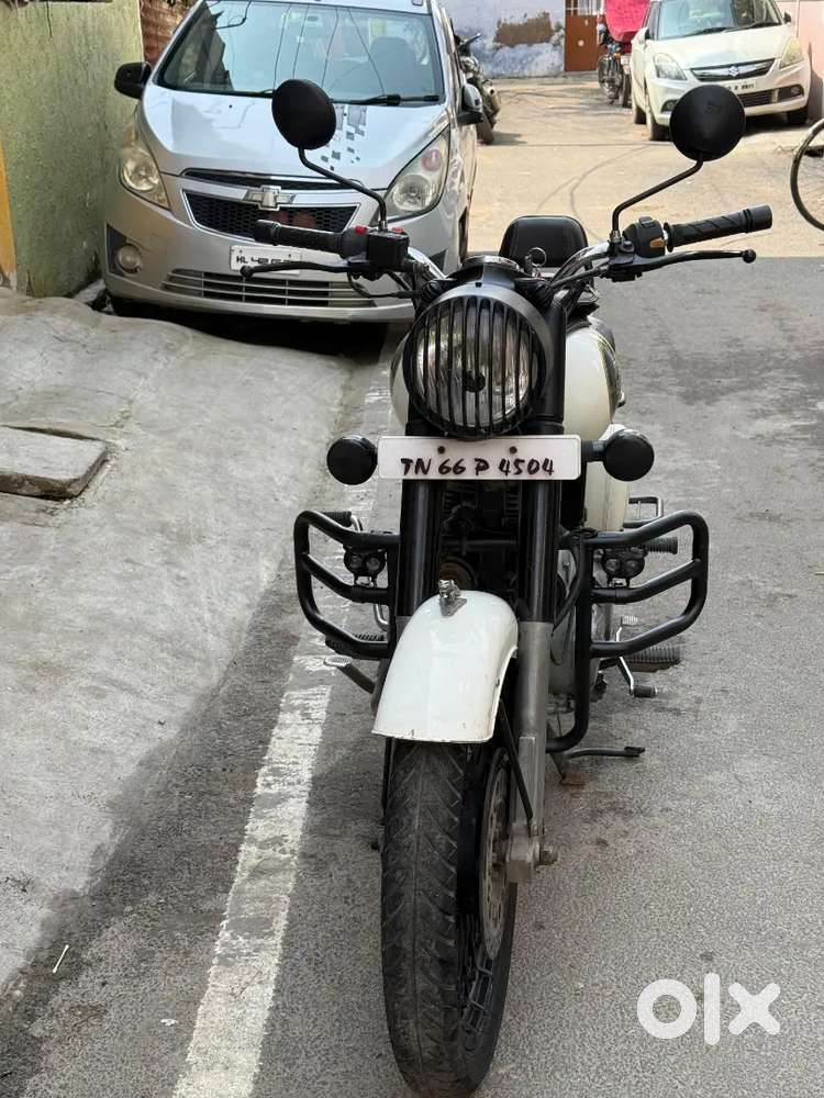 Ash colour RE geniune single hand bike