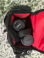 Canon dslr with 2 lenses and 2 batteries and one memory ca
