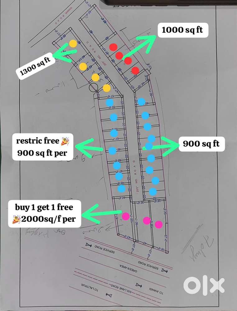 Plot hi plot on national highway Jhansi