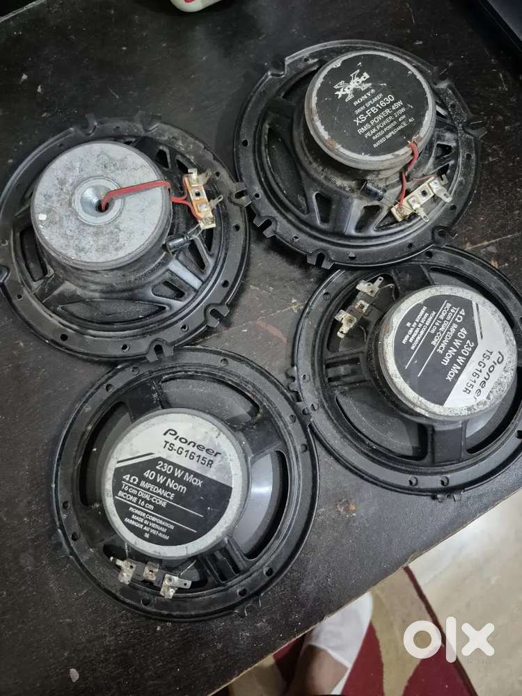 Pioneer and sony car speaker
