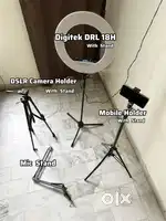 Digitek DRL 18H Light , DSLR Stand , Mobile Holder Stand , Mic Stand