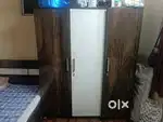 Spacious 3-Door Wooden Wardrobe with Ample Storage – ₹6000 Only