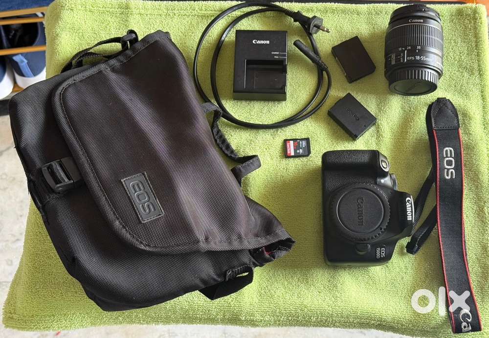 Canon 1500D DSLR along with 18-55mm kit lens.