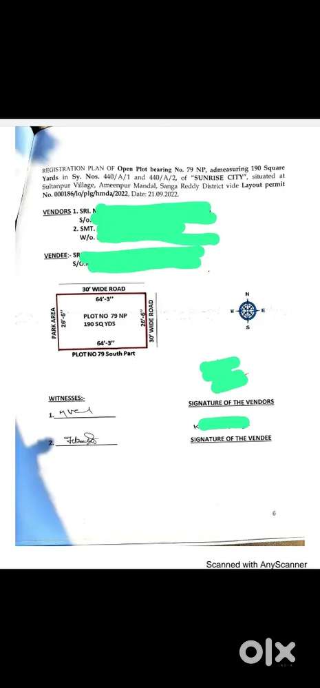 HMDA PLOT FOR SALE 190SQYRDS
