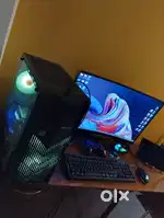 RTX4060 Gaming PC with curved monitor 27inch