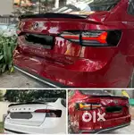 Virtus Slavia lip spoiler abs plastic piano black Batman style