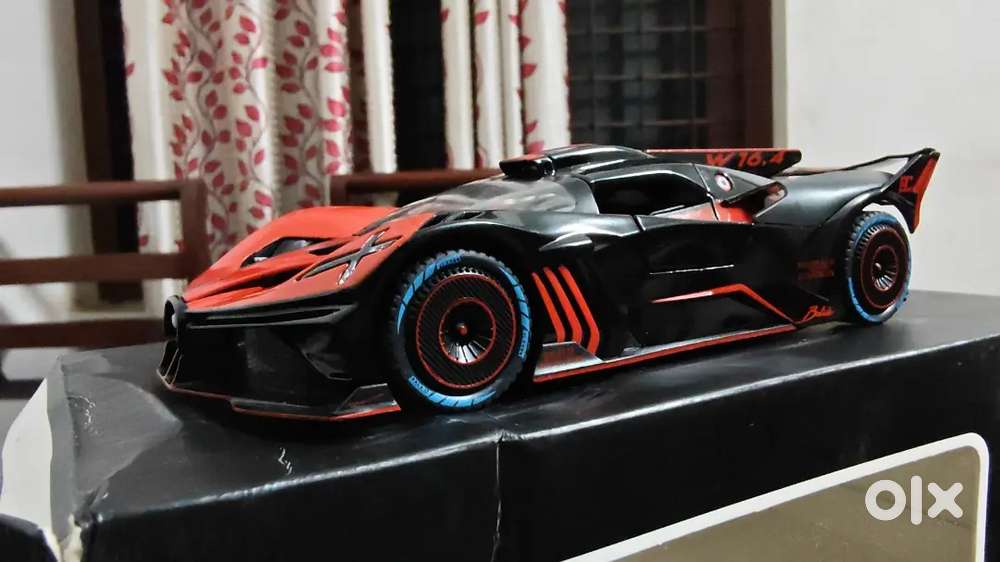 1:24 Diecast Bugatti Bolide Metal Pull Back Car with openable Doors