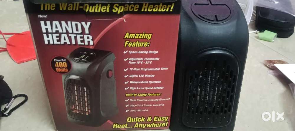 RADHEY Small Electric Handy The Wall Outlet Space Heater 400Watts,