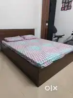Queen size bed and mattress