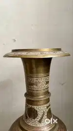 Old and antique Tall brass vase
