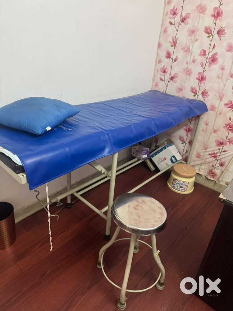 Hospital table and stool