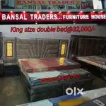 Led double bed strong durable guarantee