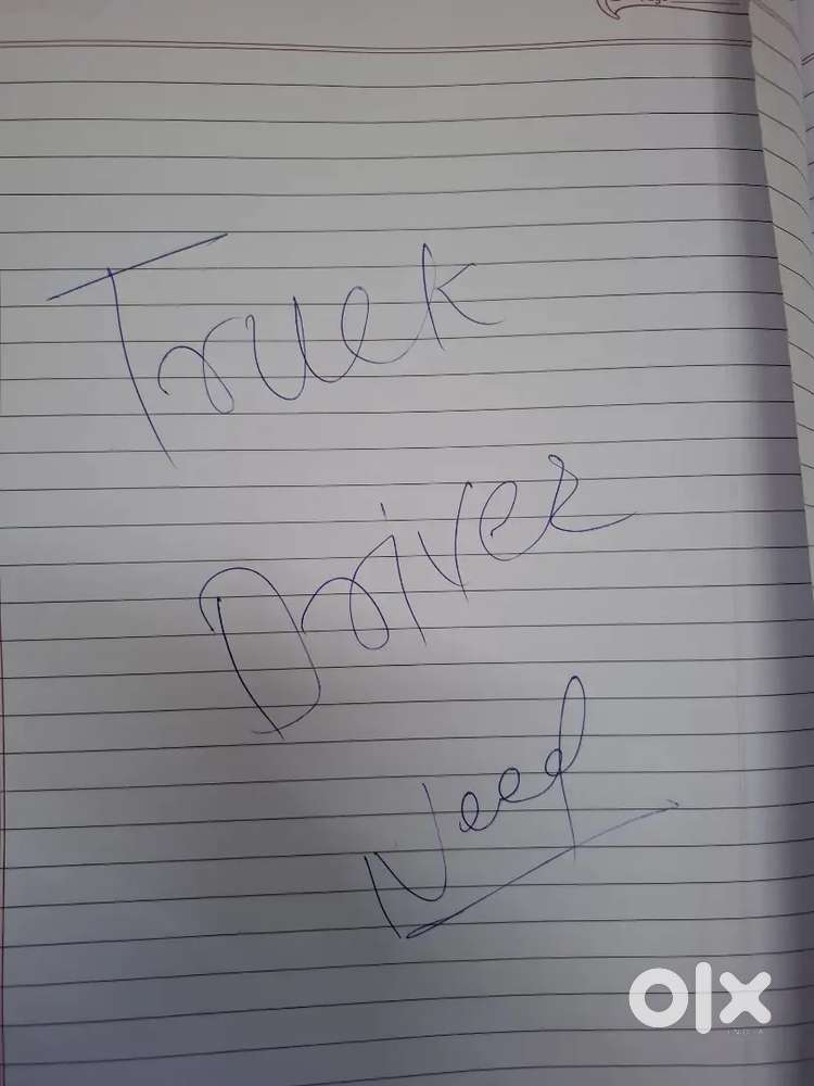 Required driver for Tata Truck