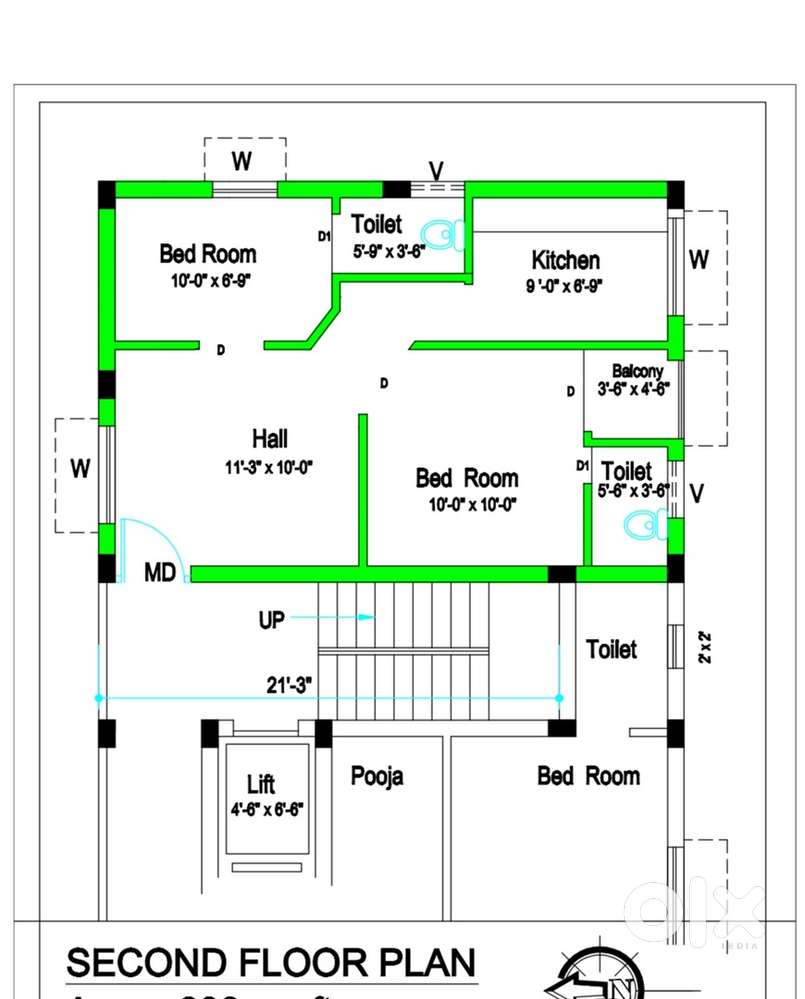 Compact 1.5 BHK near Ayodhya Mandapam