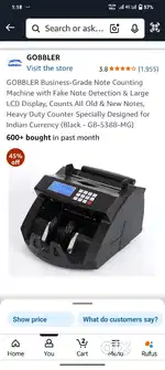 Counting machine for sell order by mistake