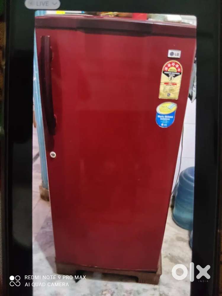 165 L Lg maroon fridge