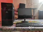 Computer setup-Zebronics cpu, Consistent led monitor and Lg keyboard