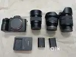 Sony A7M3 with kit lens 28-70 50mm1.8 20mm 2.8