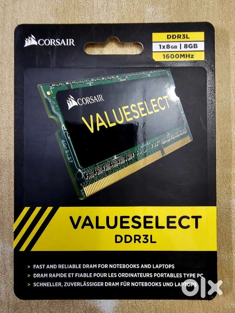 Corsair Value Select SODIMM 8GB DDR3L Memory for Laptop