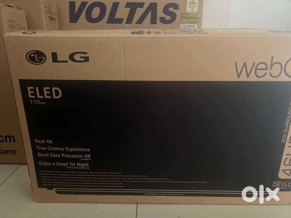 43” LG WEBOS 110 cm 46UP4790 box surrounded syatem devlo by taiwan