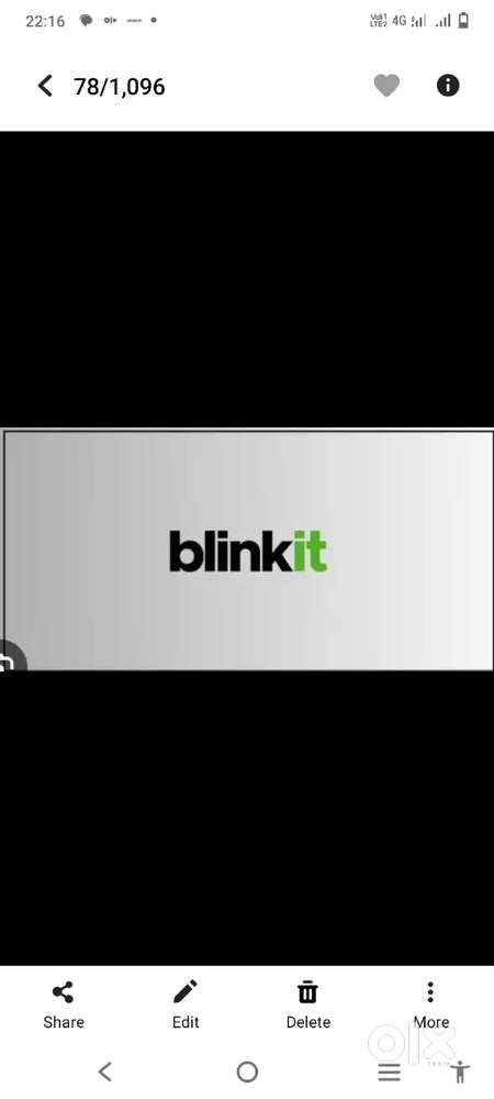 Hiring for chennai blinkit delivery boy job