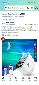 Galaxy Aurora Projector gives aesthetic look to ur room best for party