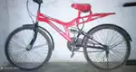 Popstar bycycle red and black colour
