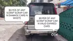 BUYER OF ANY SCRAP SCRAP CAR N VALID EXPIRED CARS N DAMAGE CARS