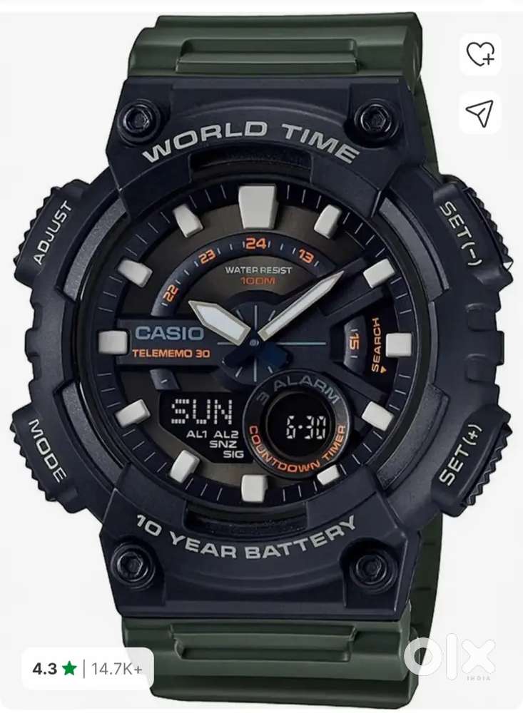 Casio branded watch not used