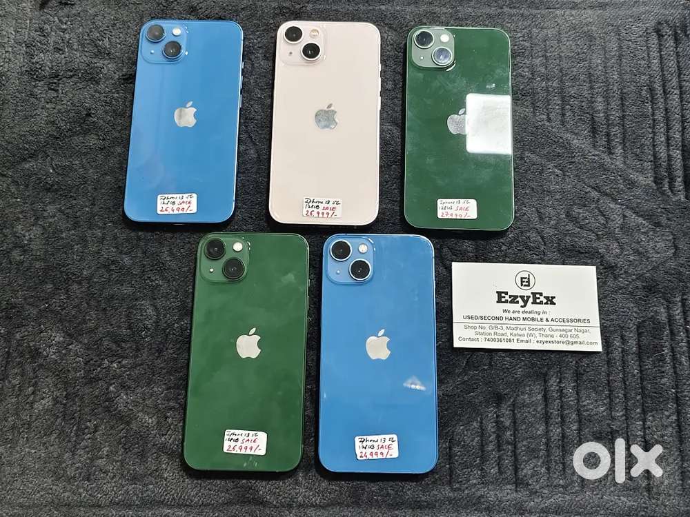 EZYEX SALE - IPhone 13 5G 128 GB (Blue, Green & Pink) Available!