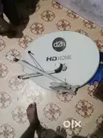 D2h hd home dish, setop box , cebal rimot, charger,