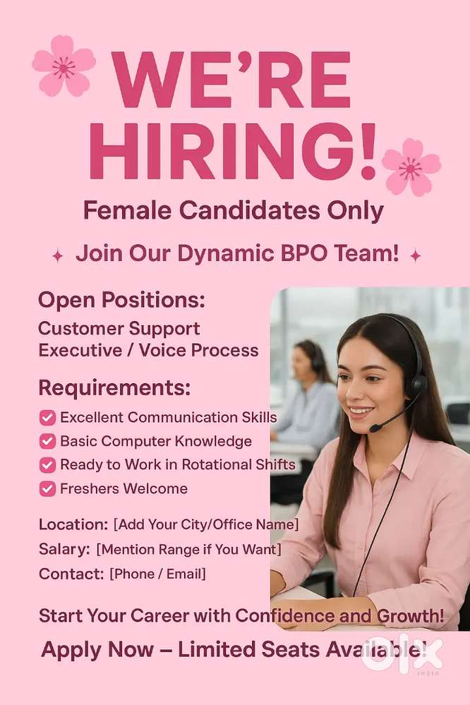 Need customer service executive