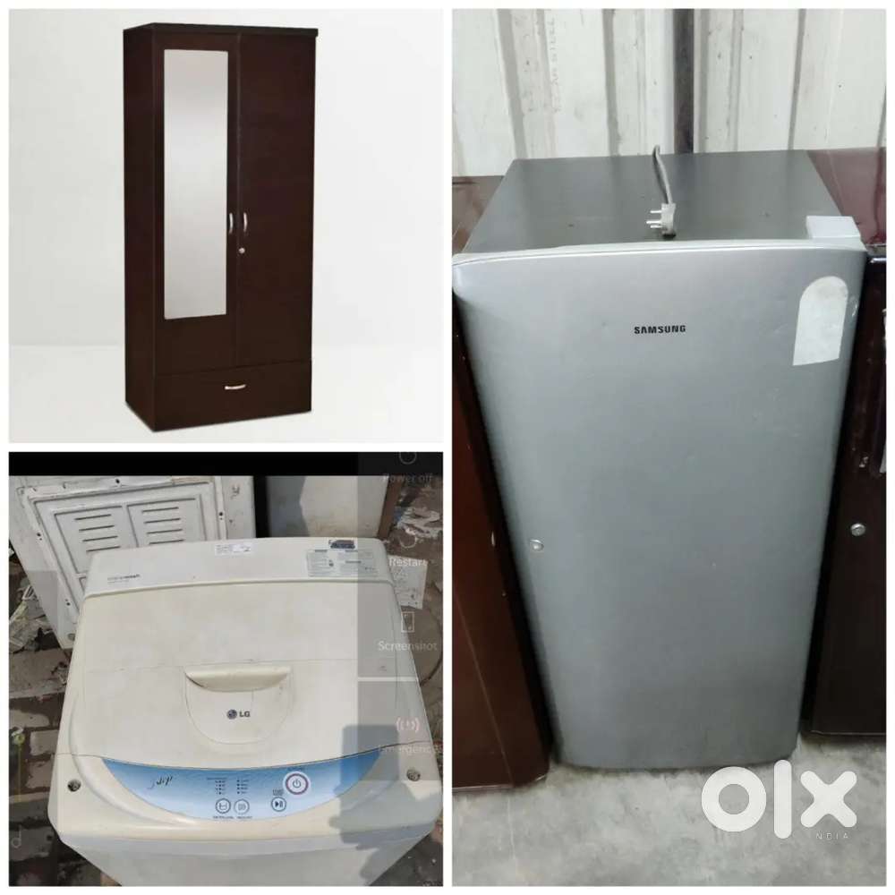 1000/- monthly rent single door fridge washing machine