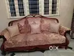 Elegant Wooden Sofa Set (3+2)