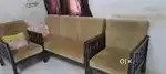 wooden sofa