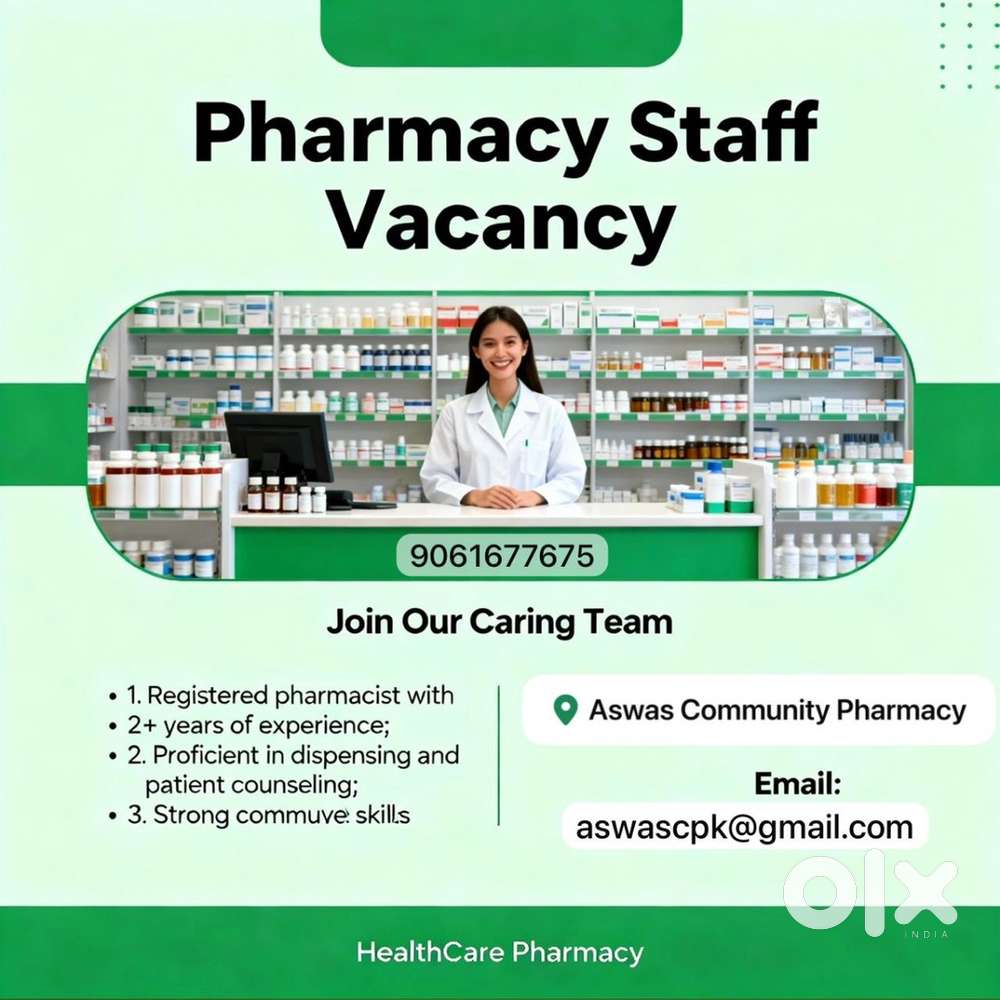 Pharmacy sales staf @ Kadakkal town