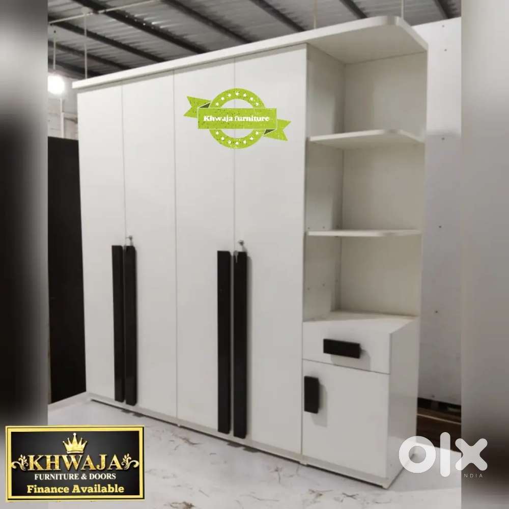 Khwaja furniture. Decent desighner wardrobe. Bajaj finance available