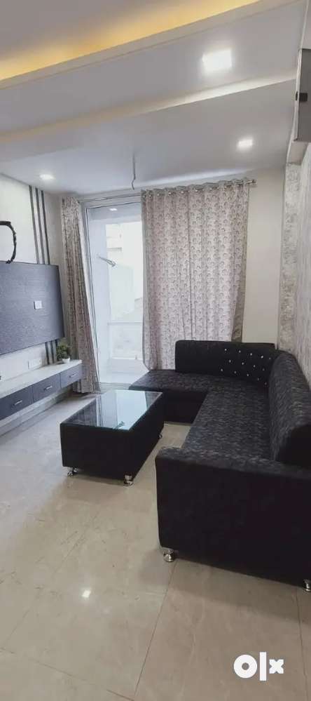 3 BHK furnished flat project is 40 feet Wide Road two side balcony