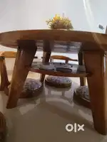 Japanese Dinning Table for 4 with 4 japanese chairs