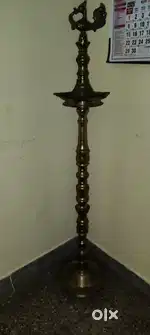 Large peacock lamp