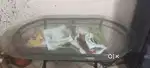 Glass top dining table