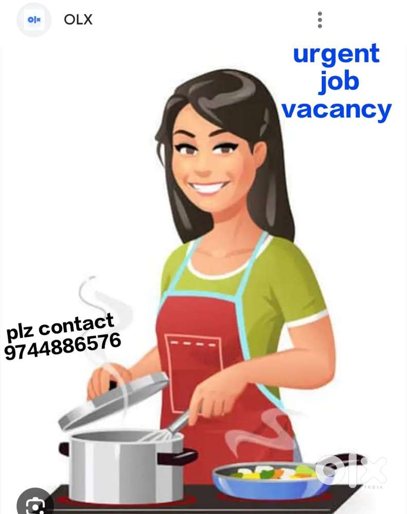Urgent requirement ladies cook in ladies hostel